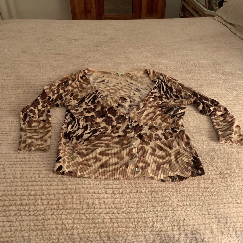 Animal print sweater